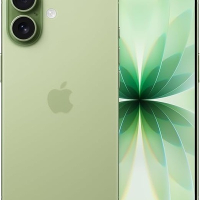 Smartphone Apple iPhone verde com dupla câmara traseira e ecrã frontal iluminado