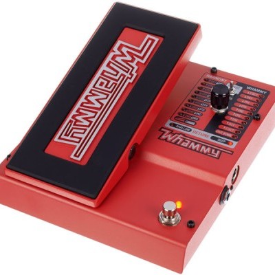 Pedal de efeitos de guitarra vermelho WTAMMY com botão e controlo