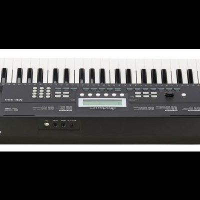 Teclado eletrónico Startone preto com 61 teclas