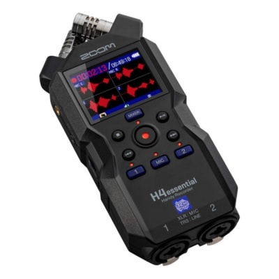 Gravador de áudio portátil Zoom H4n Pro com ecrã colorido e microfones embutidos