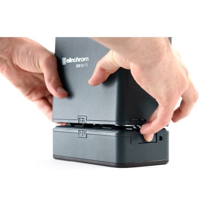 Alimentação da bateria preto para flash Elinchrom ELI 500 TTL