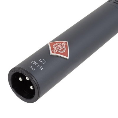 Microfone condensador NEUMANN KM 184 preto com conector XLR