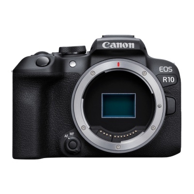 Máquina fotográfica Canon EOS R10 preta sem lente