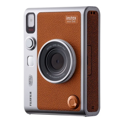 Câmara instantânea Fujifilm Instax Mini Evo castanha e cinza