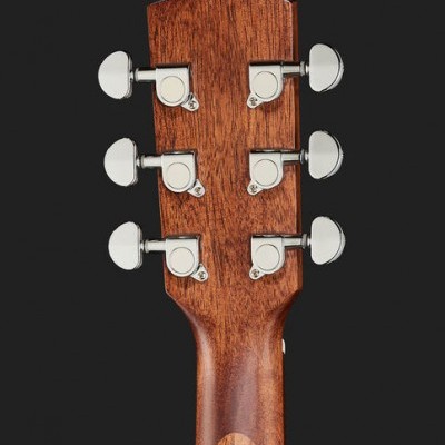 Cabeça traseira de guitarra acústica em madeira com cravelhas cromadas