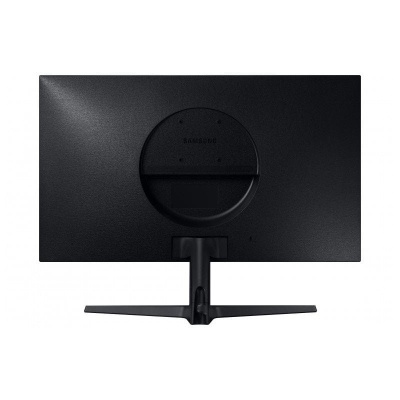 Monitor Samsung preto visto de trás com suporte T