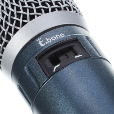 Microfone metálico t.bone com interruptor