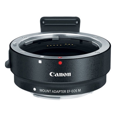 Adaptador Canon Mount Adapter EF-EOS M preto com anel metálico