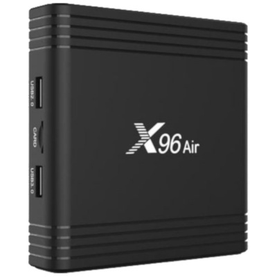 Aparelho X96 Air preto com USBs e leitor SD
