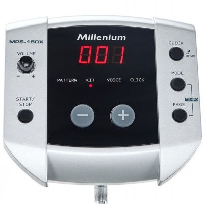 Dispositivo eletrónico Millenium MP6-150X com display digital vermelho e botões de controle
