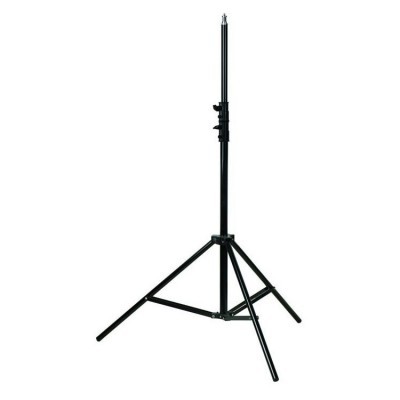 Tripé de suporte ajustável preto em metal