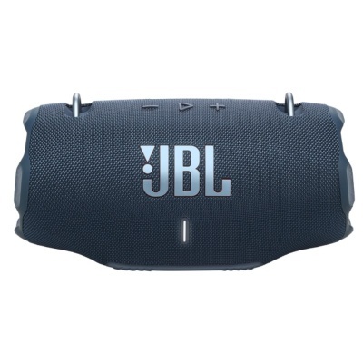 Coluna de som portátil JBL preta com botões de controlo