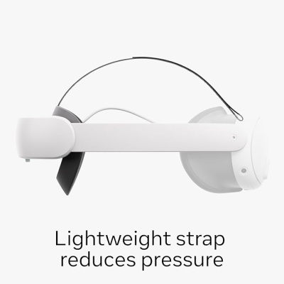 Óculos de realidade virtual brancos com correia leve
