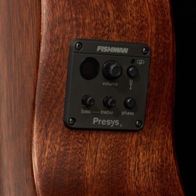 Painel de controlo Fishman Presys II em madeira escura