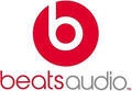 Logótipo da empresa Beats Audio vermelho e cinza