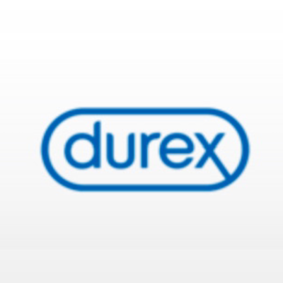 Logótipo Durex azul em fundo branco