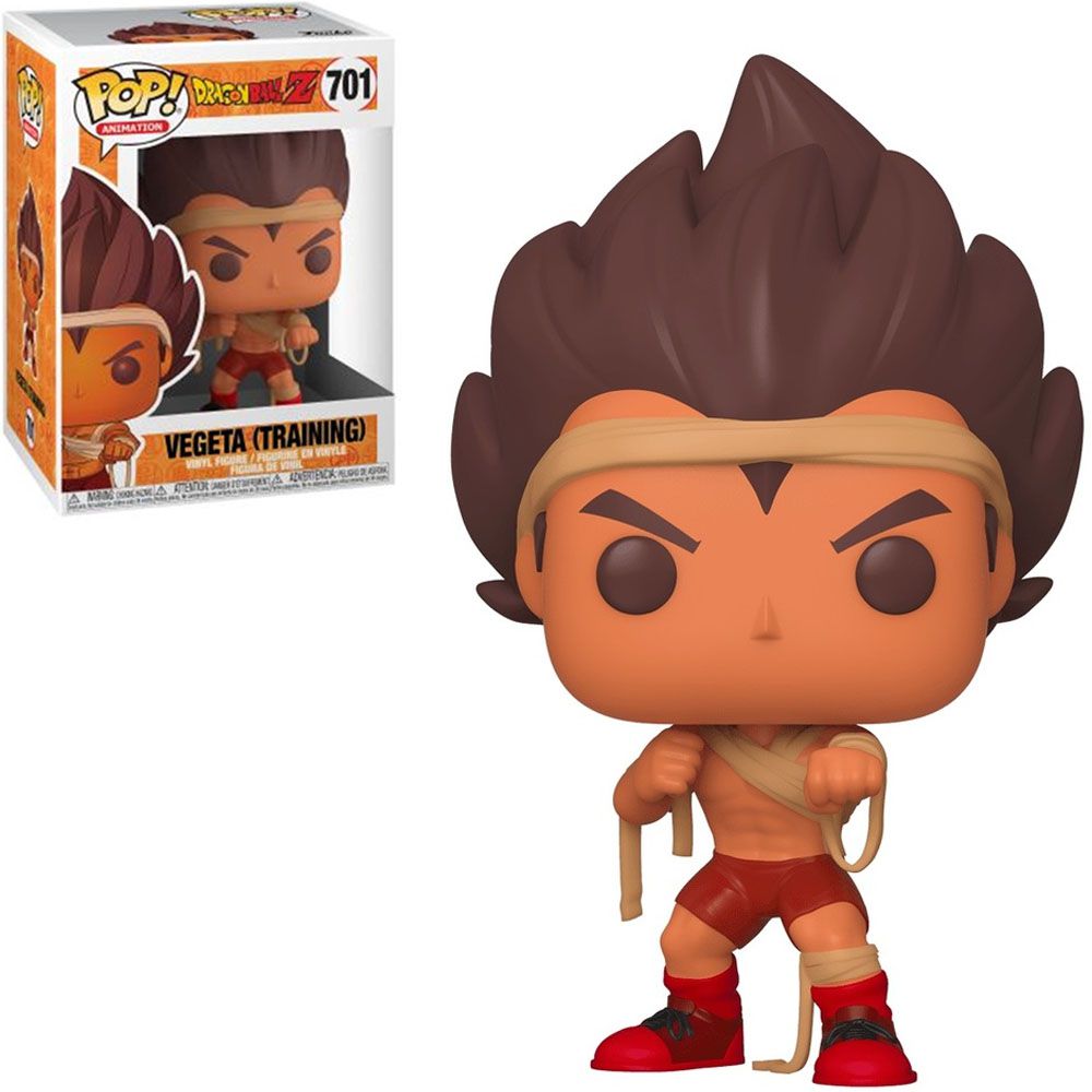 Figura Funko Pop Vegeta Training com caixa de exibição