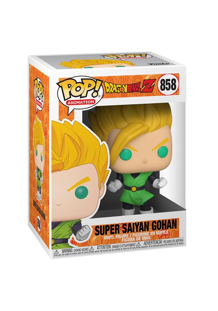 Figura Funko Pop Super Saiyan Gohan da Dragon Ball Z na caixa
