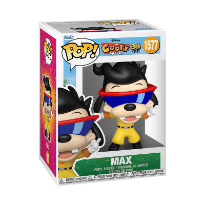 Figura de vinil Max de A Goofy Movie na caixa Pop! Funko