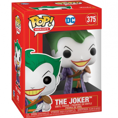 Figura vinílica The Joker dentro de caixa vermelha Pop! Heroes DC