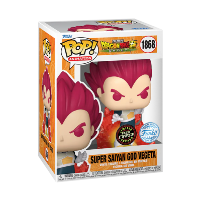 Figura Pop! Animation Super Saiyan God Vegeta Dragon Ball Super na embalagem original