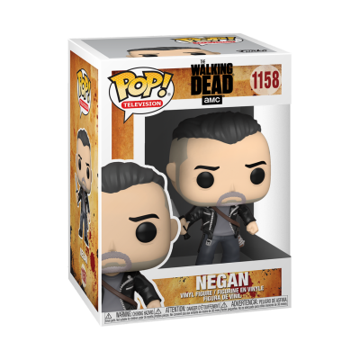Figura Pop! Television da AMC The Walking Dead número 1158, Negan em embalagem de vinil