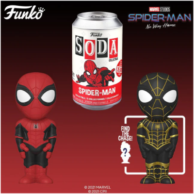 Funko Spider-Man figuras colecionáveis e lata Funko SODA Spider-Man