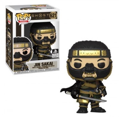 Figura colecionável Funko Pop! Jin Sakai Ghost of Tsushima com caixa