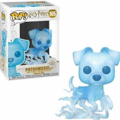Figura Pop! Patronus Hagrid azul translúcido de Harry Potter com caixa.