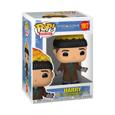 Funko Pop de vinil Harry do filme Home Alone 2 em caixa branca e azul