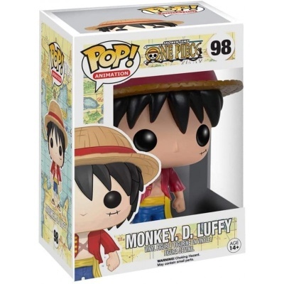Figura Funko Pop! Monkey D. Luffy nº 98 em caixa
