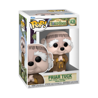 Funko Pop! Friar Tuck de Disney Robin Hood na embalagem