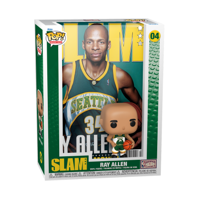 Funko Pop! Ray Allen Seattle SLAM edição 04 com figura e caixa decorada