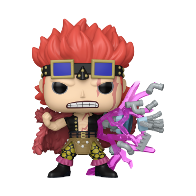 Figura Funko Pop personagem com cabelo vermelho e garra mecânica rosa