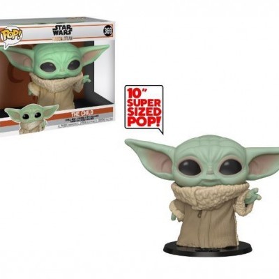 Funko Pop The Child de Star Wars, vinil verde, roupa bege com gola de pelo em caixa