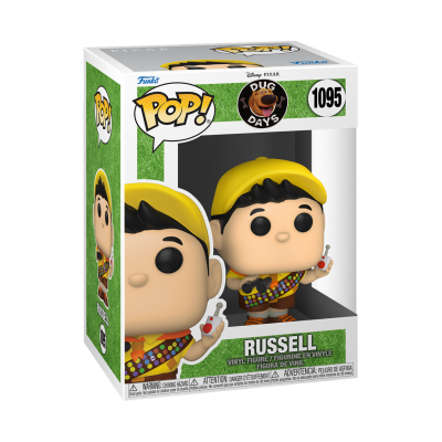 Figure Funko Pop Russell Disney Pixar Dug Days número 1095 em caixa