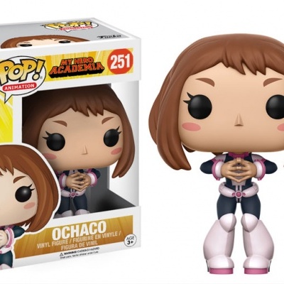 Figura Funko Pop de Ochaco do My Hero Academia com caixa
