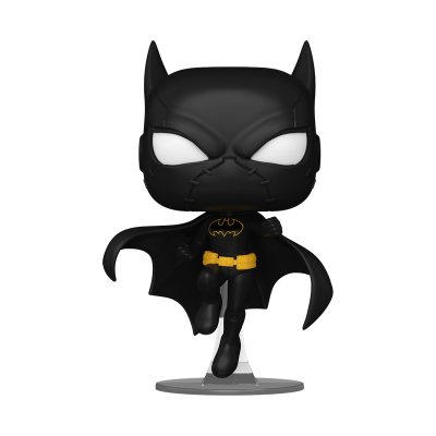 Figura Funko Pop do Batman com traje preto e capa