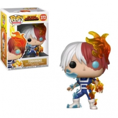 Figura Funko Pop! Todoroki com chama nas mãos e cabelo bicolor