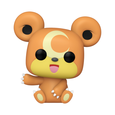 Figura Funko Pop de urso laranja com símbolo de lua na testa