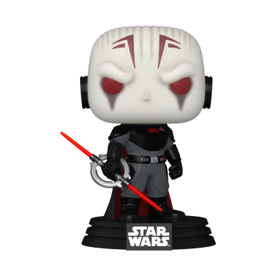 Figura Funko Pop Star Wars com sabre de luz vermelho