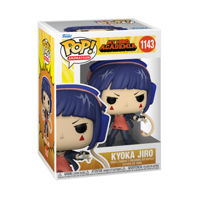 Figura Funko Pop! de Kyoka Jiro de My Hero Academia na caixa