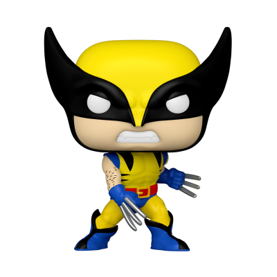 Figura de vinil Wolverine estilo Funko Pop com máscara amarela e preta