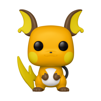 Figura de vinil colecionável de Raichu com cores laranja, amarelo, castanho e branco