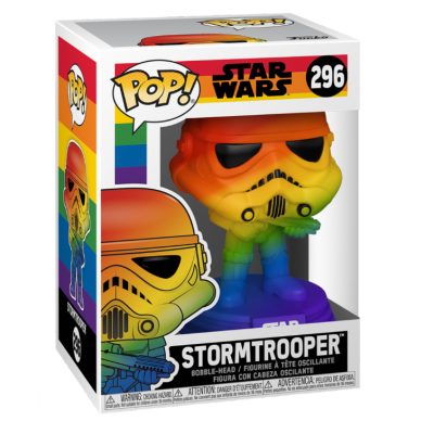 Embalagem Funko Pop! Star Wars Stormtrooper arco-íris número 296