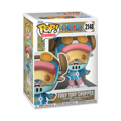 Figura Funko Pop! Tony Tony Chopper da série One Piece na caixa