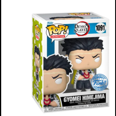 Figura Funko Pop Gyomei Himejima Demon Slayer em caixa
