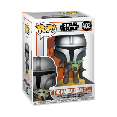Caixa Funko Pop! Star Wars The Mandalorian com o Child número 402