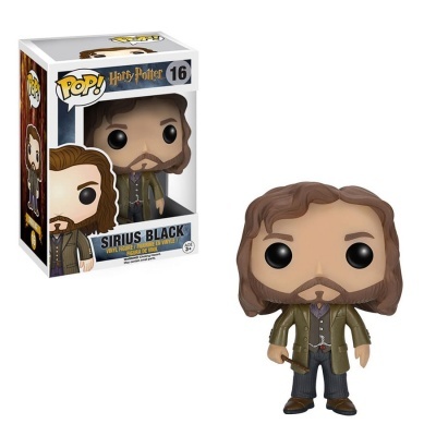 Funko Pop! de Sirius Black da Harry Potter em vinil na caixa