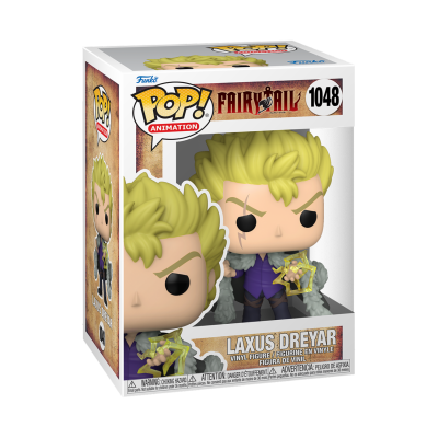 Figura Pop! Animation Laxus Dreyar de Fairy Tail em caixa